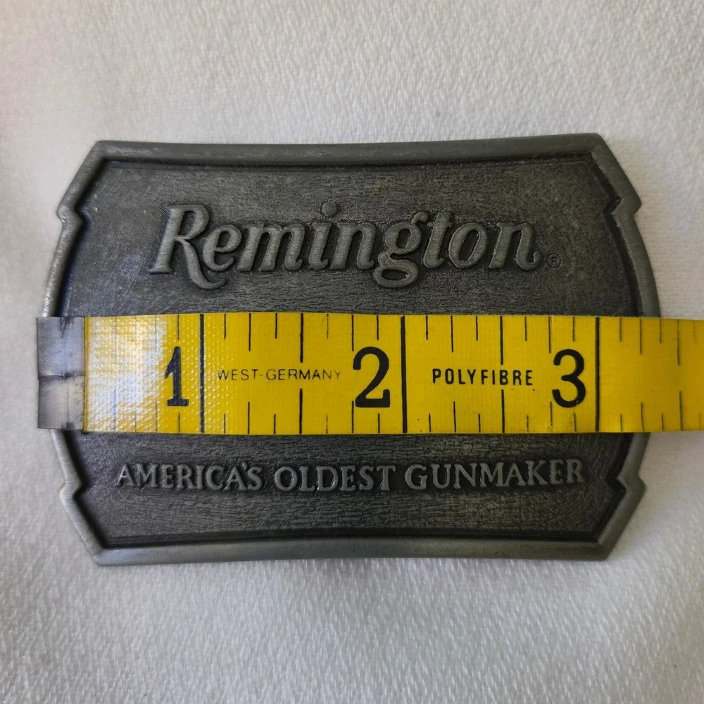 Remington Belt Buckle Mens Excellent 1976 Flintlock Rifle Limited Edition